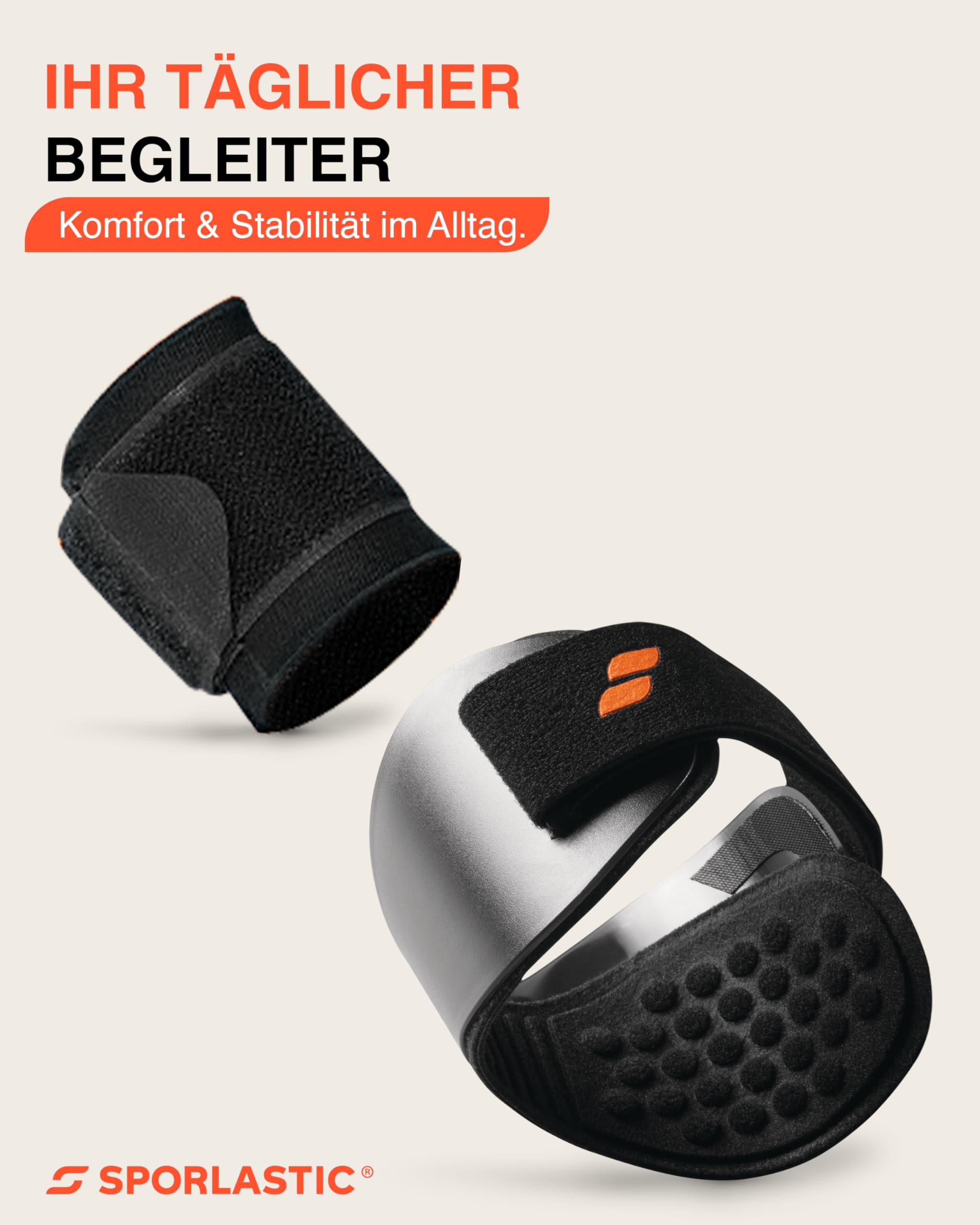 SPORLASTIC – Ellbogen Bandage EPI-HiT Bundle für Tennis- & Golferarm - Orthopädische Ellenbogen- & Handgelenkbandage gegen Schmerzen bei Sehnenscheidenentzündungen – Epikondylitis Spange - Schwarz 2