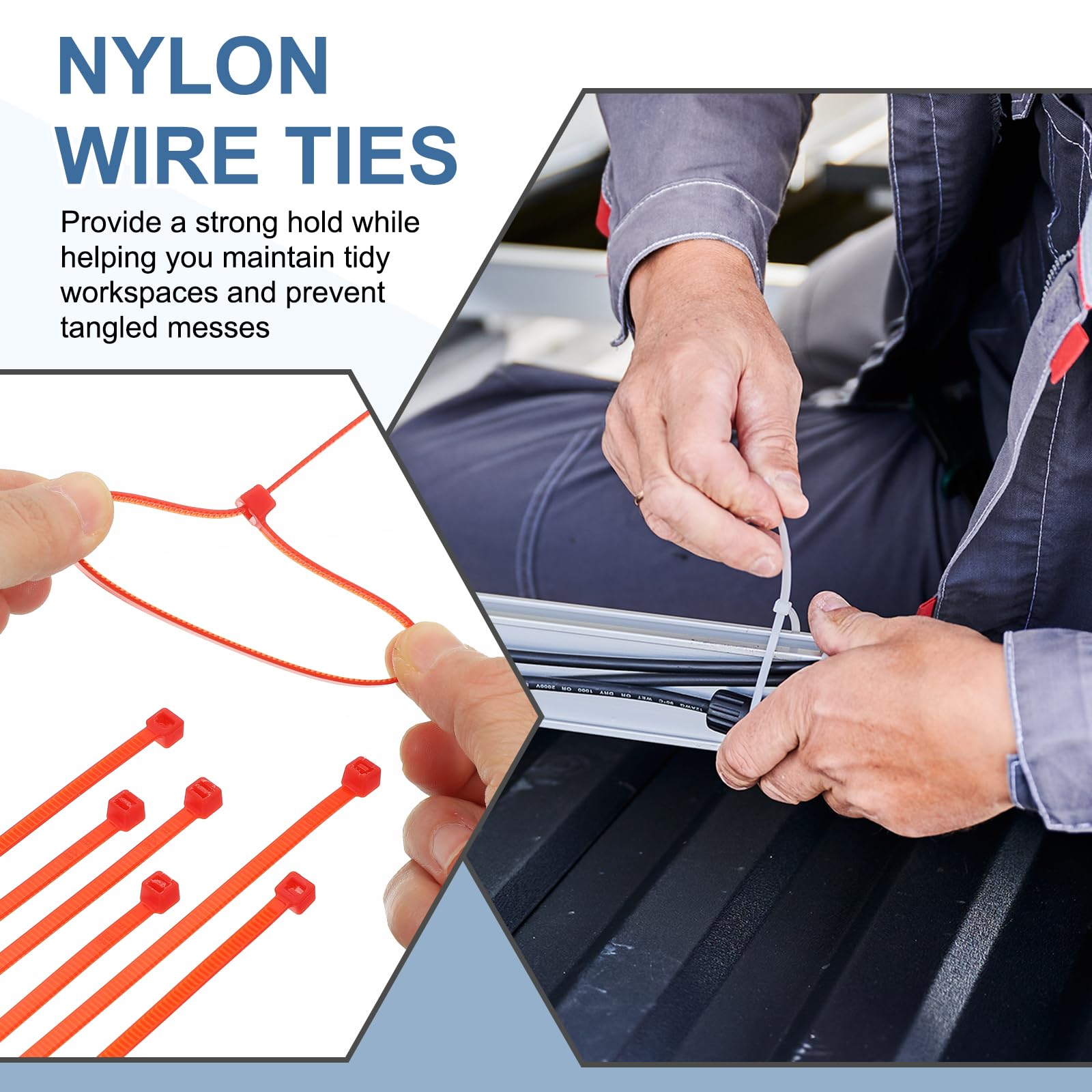 PATIKIL Cable Zip Ties 12 Inch - Image 4