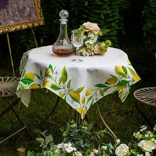 Miniatura 4 de ARTABLE Mantel rectangular de verano impreso con flores y patrones florales vintage, mantel para pascua, camino de mesa, picnic, al aire libre,