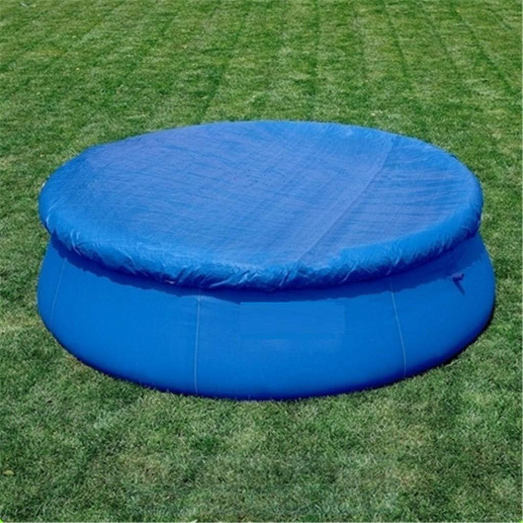 Solar Cover for 8/10/12/15ft Diameter Easy Set and Frame Pools Round Pool Cover Protector Foot Above Ground Blue Protection Swimming (366cm(12ft))