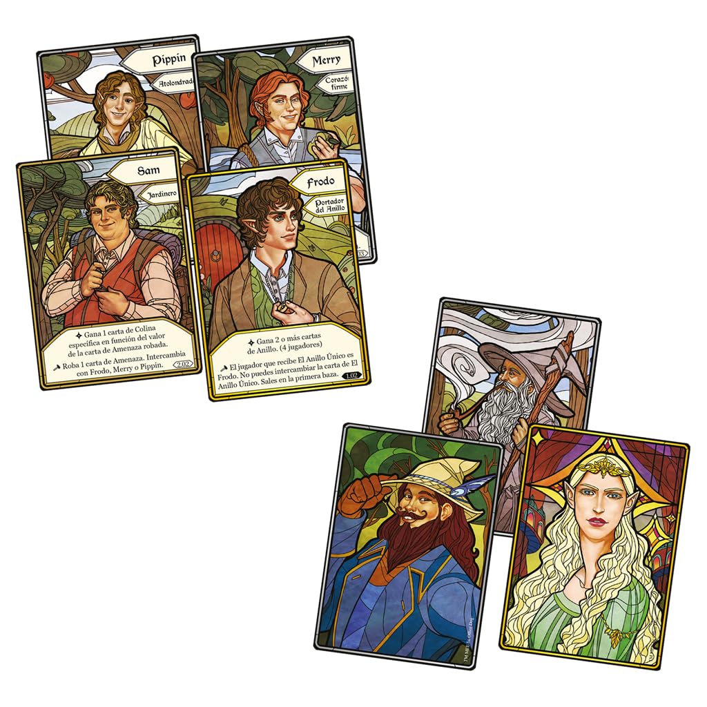 Asmodee La Comunidad del Anillo: El Juego de Bazas | Juego de Cartas Cooperativo de El Señor de los Anillos, 10+ Años, 1-4 Jugadores, 20 Minutos, Español