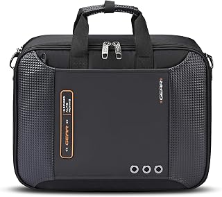 Gear Inspired Alive Moving 14L/16" Faux Leather Water Resistant Laptop Briefcase/Office bag/Laptop Messenger for Men/Women Price In India