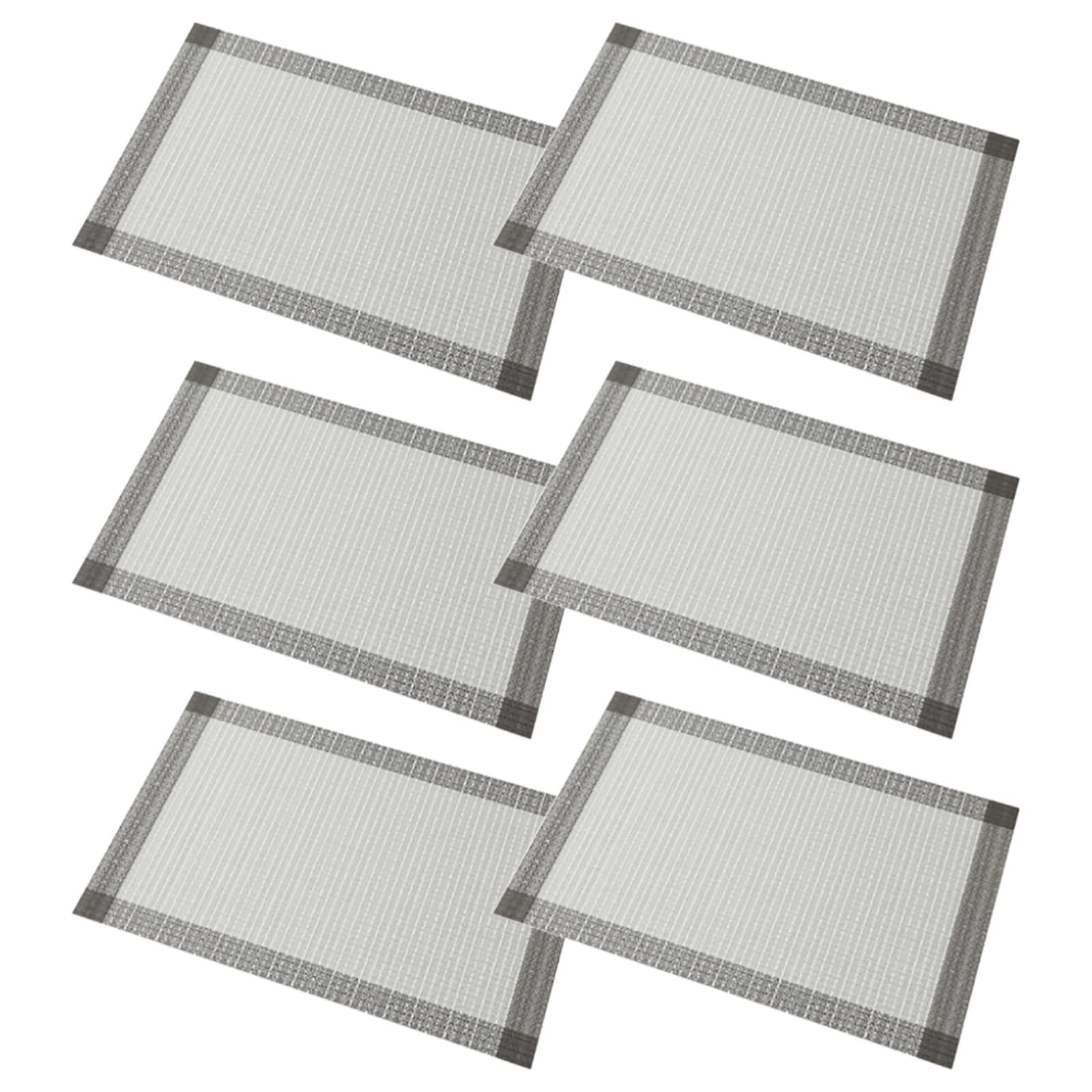 Sets de table en PVC tissé lavables et résistants à la chaleur