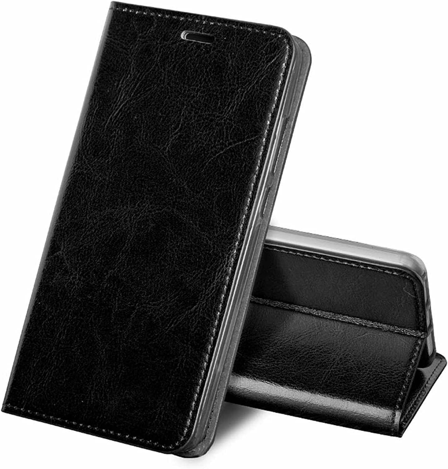 Funda de piel auténtica para iPhone 14 Plus carcasa elegante y resistente Svart 7