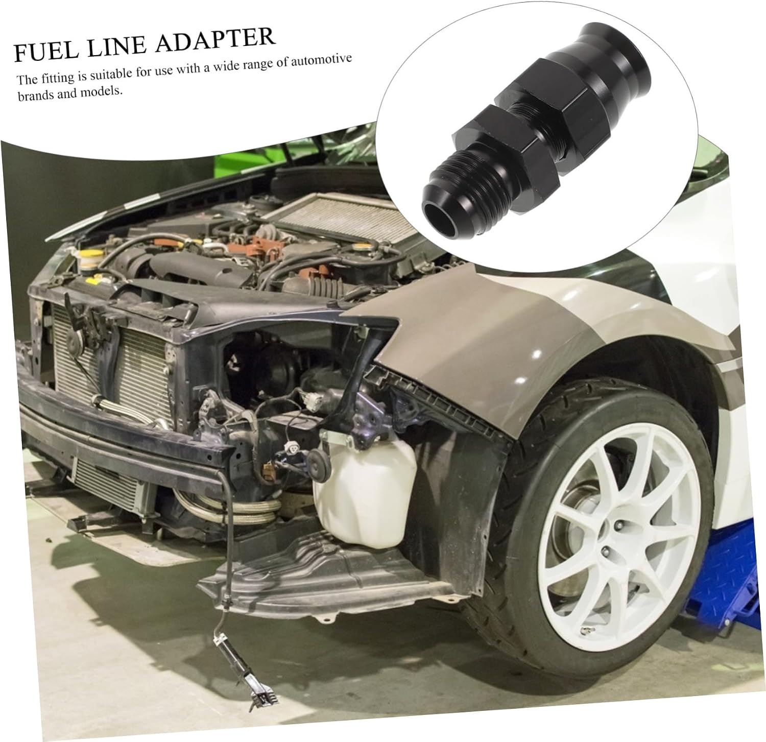 Line Connector Adapter Fitting for Quick Connect Hose Automotive Component for Secure Supply and Easy Installation