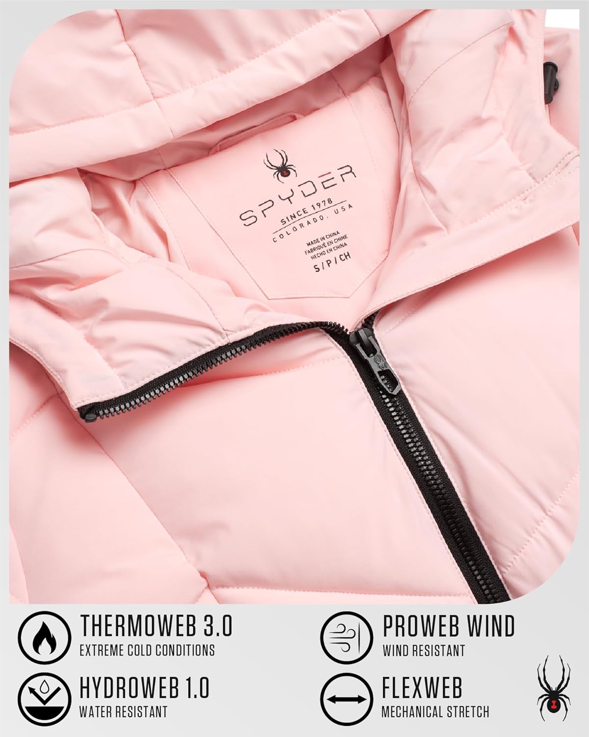 Spyder Womens Long Winter Coats - Cozy Long Puffer Coats for Women Wind & Water Resistant Hooded Quilted Jackets for Women - Image 6