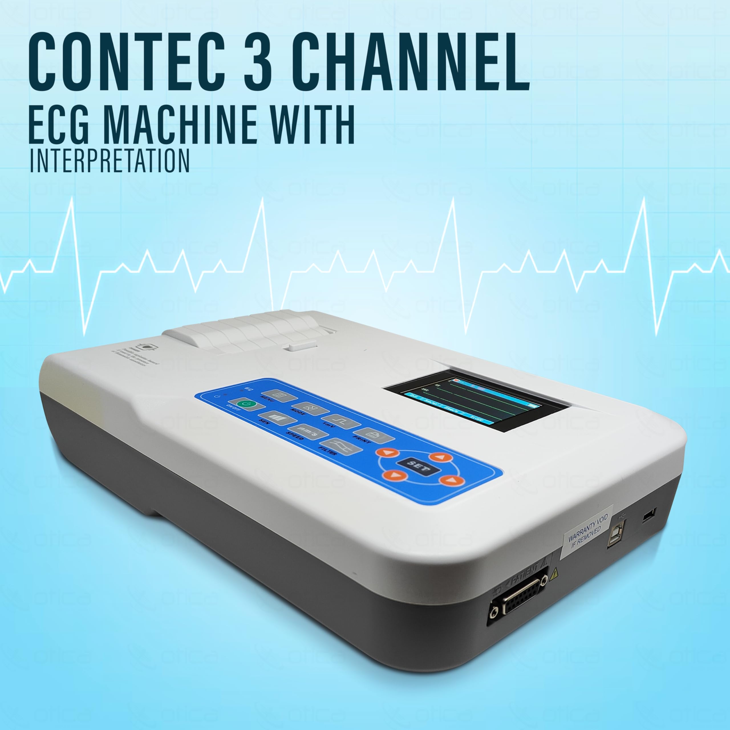 OTICA Contec 3 Channel ECG Machine CMS300GA