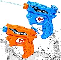 GIDGOD 2-Pack Water Guns for Kids Adults - 200CC High Capacity Squirt Guns 20FT Range Pool Beach Summer Toys Boys Girls