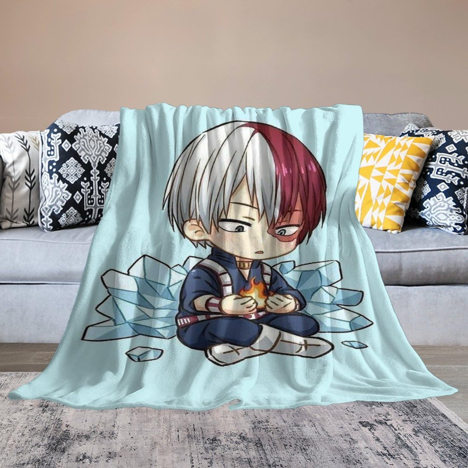Amazon｜【三種類のサイズから選べる】 轟焦凍 ヒロアカ ブランケット
