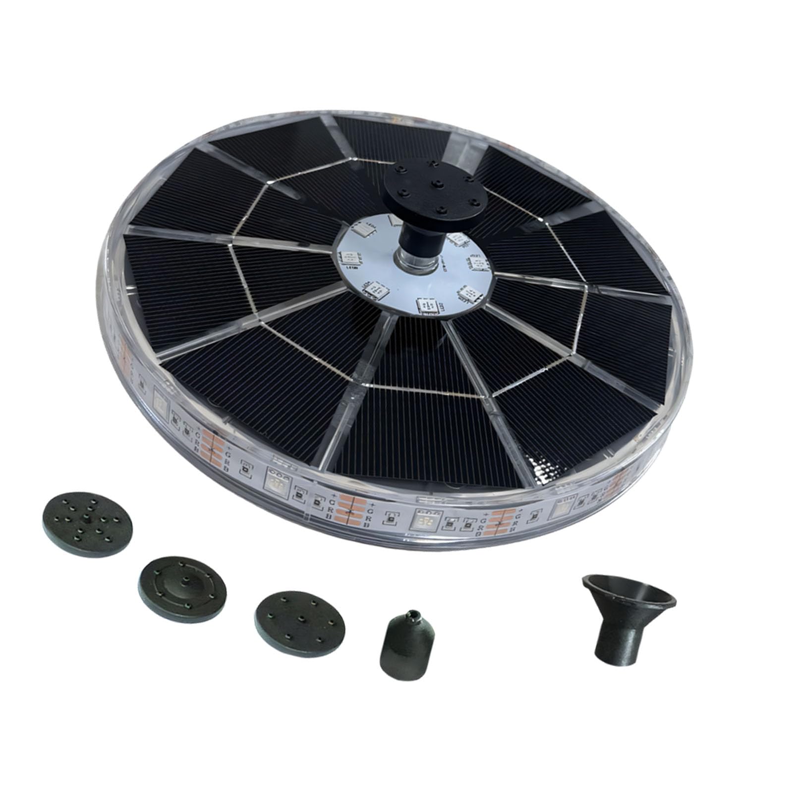 Automatic Solar Fountain Bird Bath Attracts Wild Birds Continuous for Yard Decor Made Solar Fountains Pumps Small Pond Bird Bath