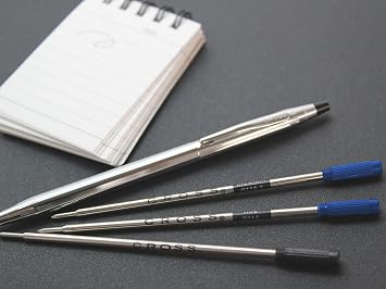 Cross 85112 Refills for Ballpoint Pens, Medium, Blue Ink, 2/Pack