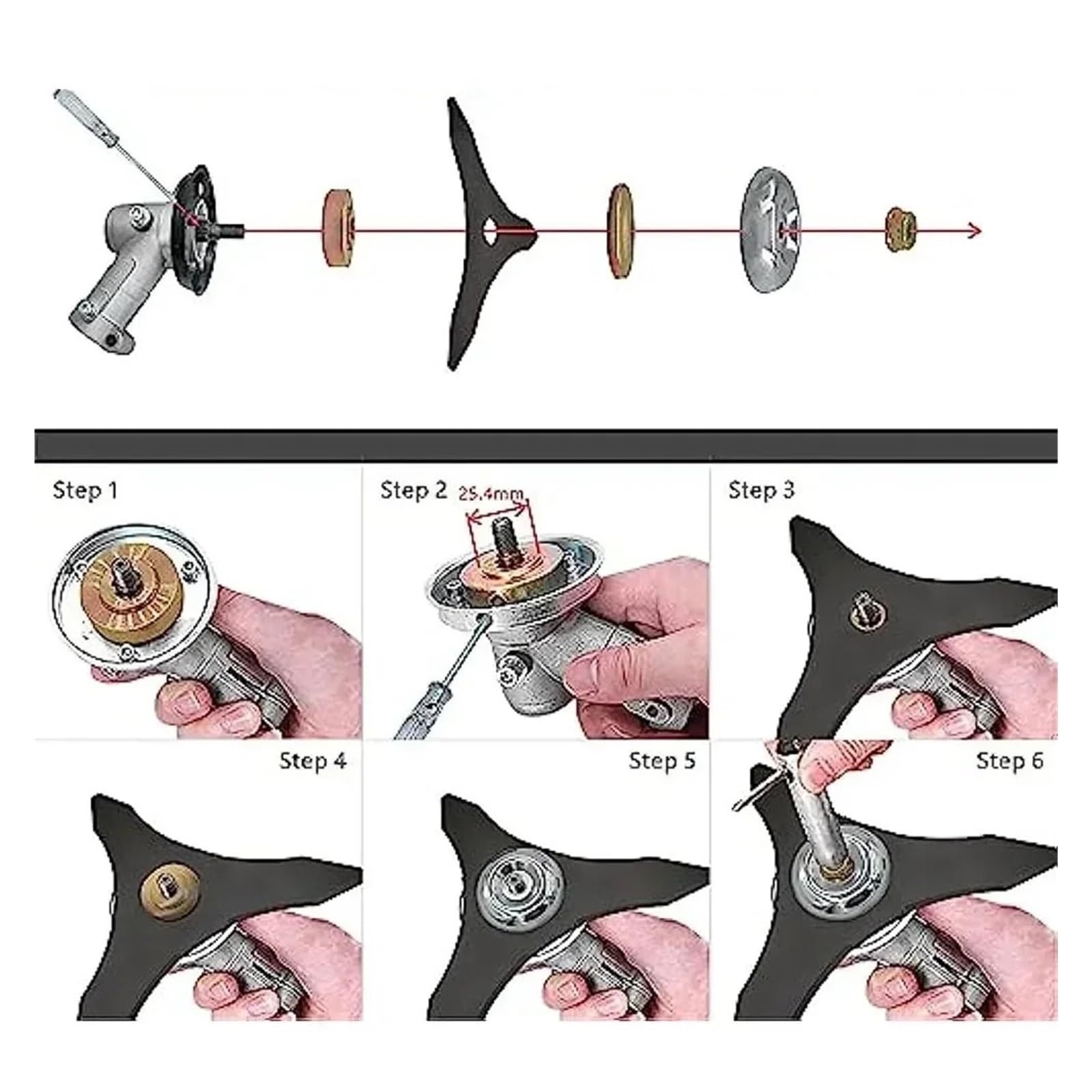 Cuchilla for Cortacésped, Cuchillas for Desbrozadora De Acero Al Carbono Con Dientes Compatibles Con Ego | Compatible con Oregon Compatible con Husqvarna Compatible con Stihl