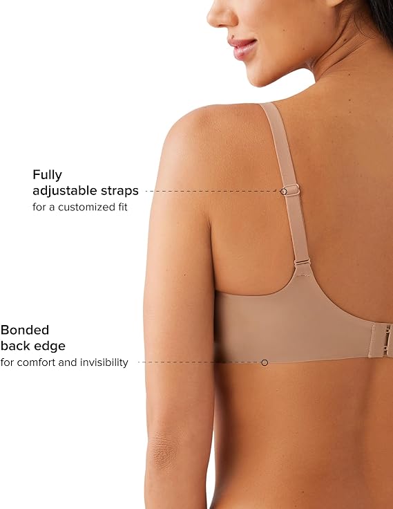 Wacoal Women's Confidence Boost Unlined Mid Coverage Underwire Bra, 855380