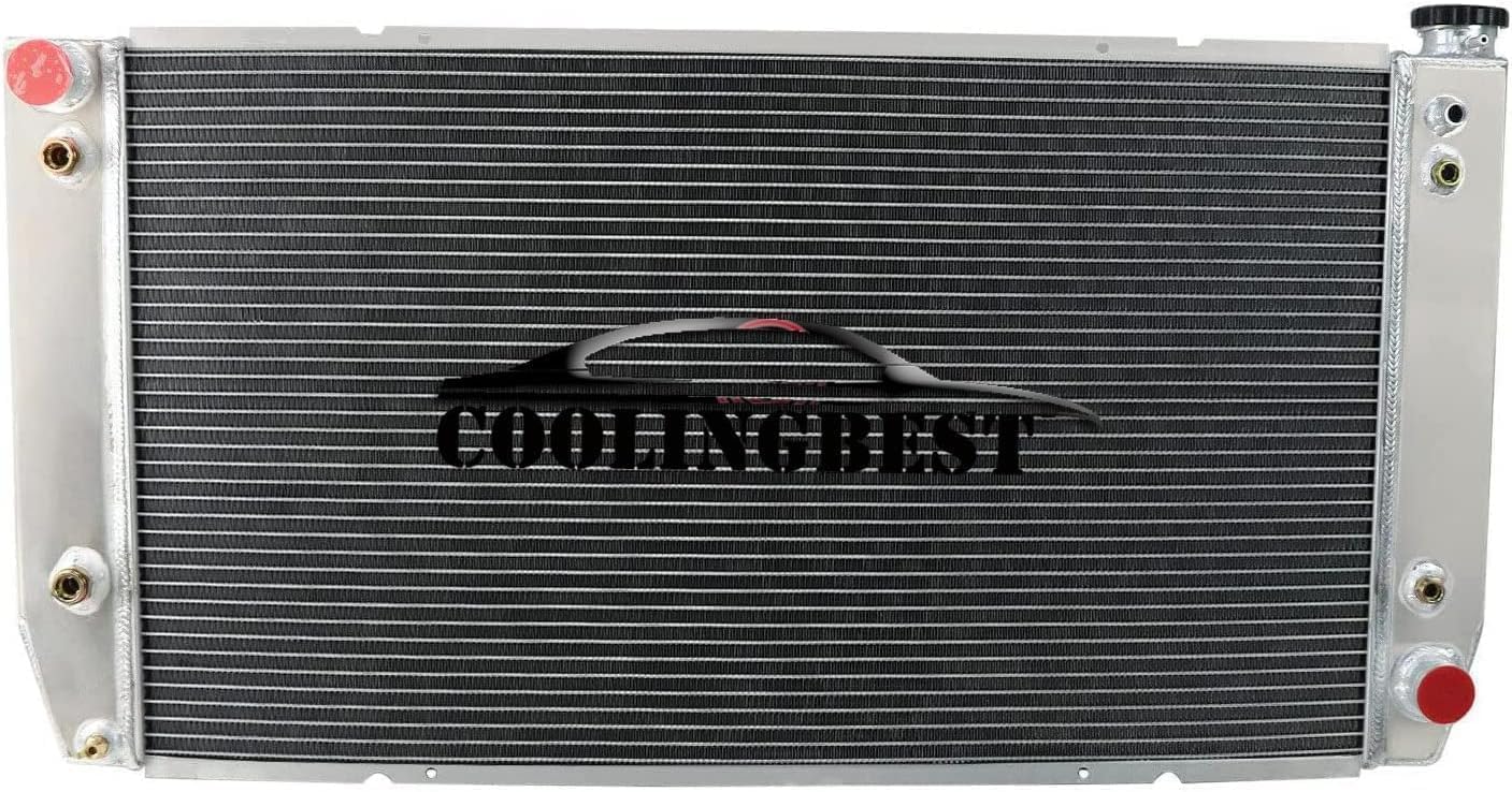 Aluminum Radiators for 1988-2000 Chevy/GMC C2500 Suburban C3500 C3500HD K2500 Suburban K3500 7.4L V8 Engine, 3 Row Radiator Radiador 1989 1990 1991 1992