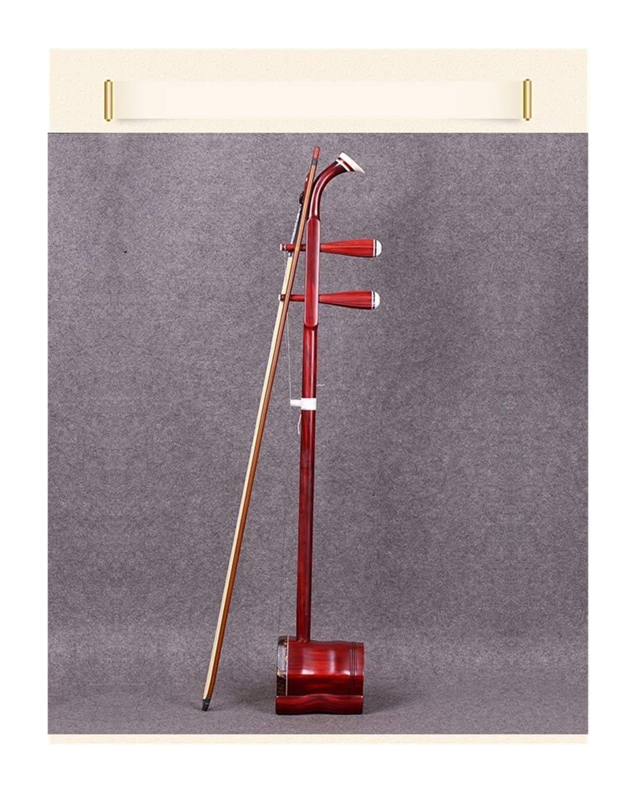 TSTS Rosewood Erhu Ture Golden Flower Python Skin Erhu Chinese Instrument Erhu Instrument (Color : Blank Pole Erhu) - Image 7