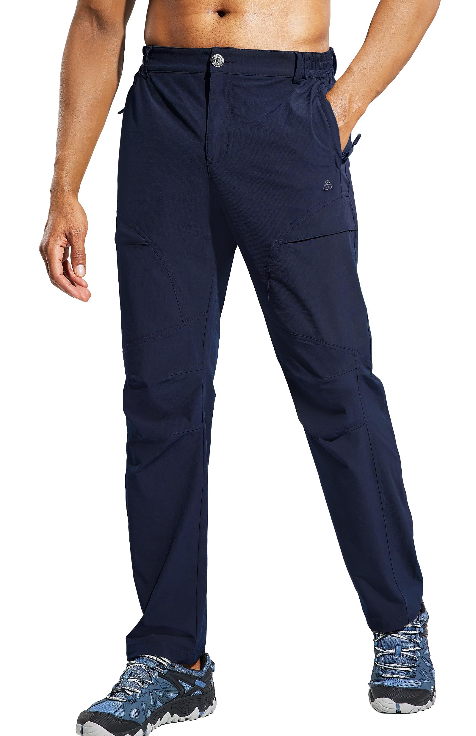 Haimont Herren Wanderhose Leicht Schnell Trockend Outdoorhose mit 6 Taschen Wasserabweisende