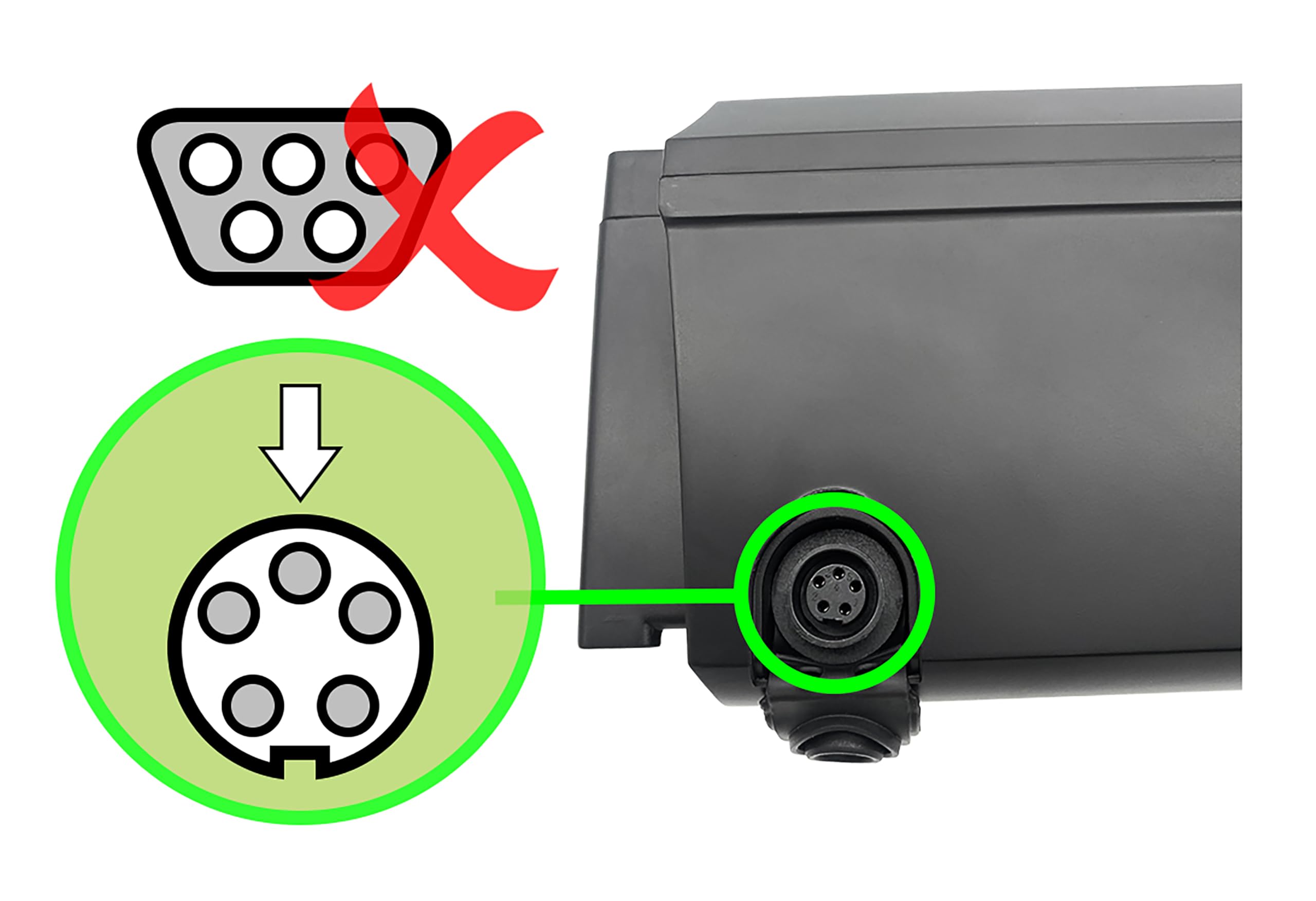 PowerSmart® Caricatore 2A SV per batterie Phylion 36V-42V per SSLC084V42MH, JCLC084V42M, Non per metallo 5-Pin