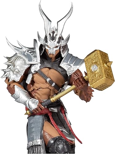 Miniatura 6 de McFarlane Toys Mortal Kombat Shao Kahn (Platinum Kahn) Figura de acción de 7 pulgadas con accesorios