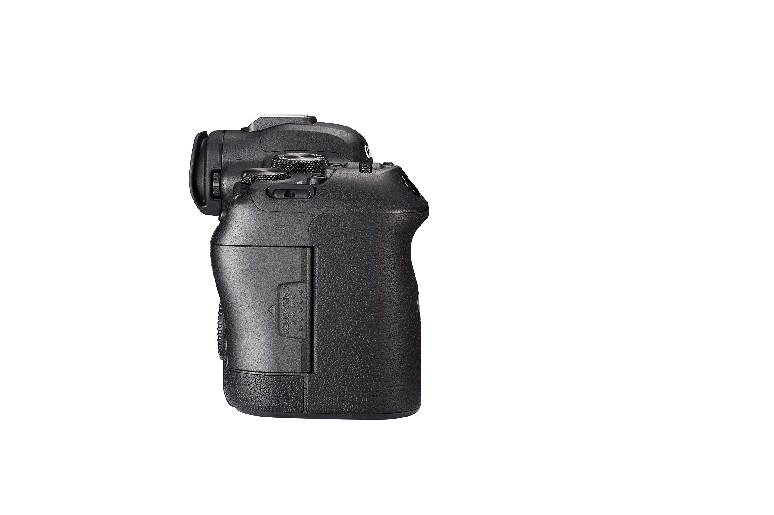 Canon EOS R6 Body Only: cámara sin Espejo de fotograma Completo diseñada para fotografías y vídeos (Disparo Continuo silencioso a 20 fps, vídeo 4K hasta 60p y estabilización de Imagen de 8 Pasos)