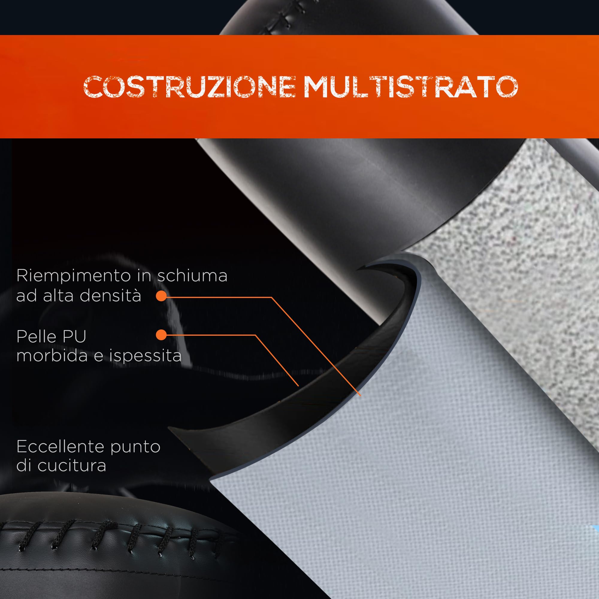 HOMCOM Sacco da Boxe da Terra per Adulti e Ragazzi Autoportante, Sacco per Pugilato da Terra con Base Riempibile con Acqua e Sabbia, Nero