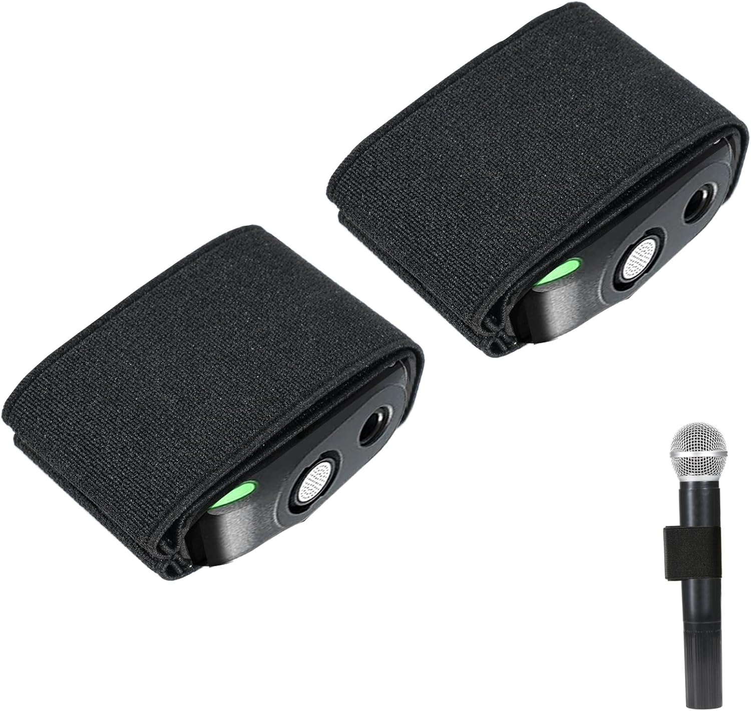 MOTAIN Funda elástica para micrófono de mano compatible con grabadoras inalámbricas DJI Mic, accesorio ideal para fotógrafos de boda (paquete de 2)