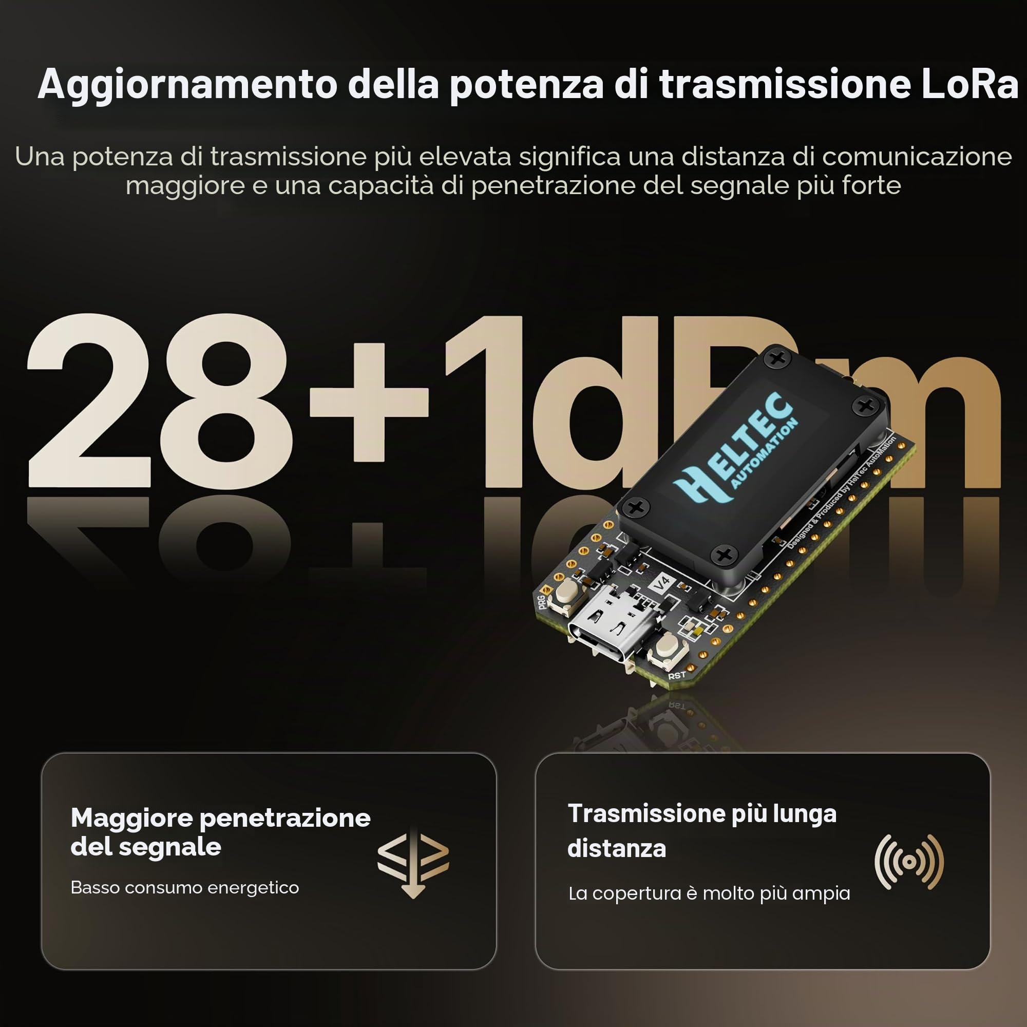 Heltec V4 ESP32 LoRa 32 Scheda di sviluppo Meshtastic Kit con batteria da 3000 mAh e GPS GNSS ESP32-S3 SX1262 27 dBm Display OLED per Meshtastic WiFi IoT Arduino Comunicazione wireless
