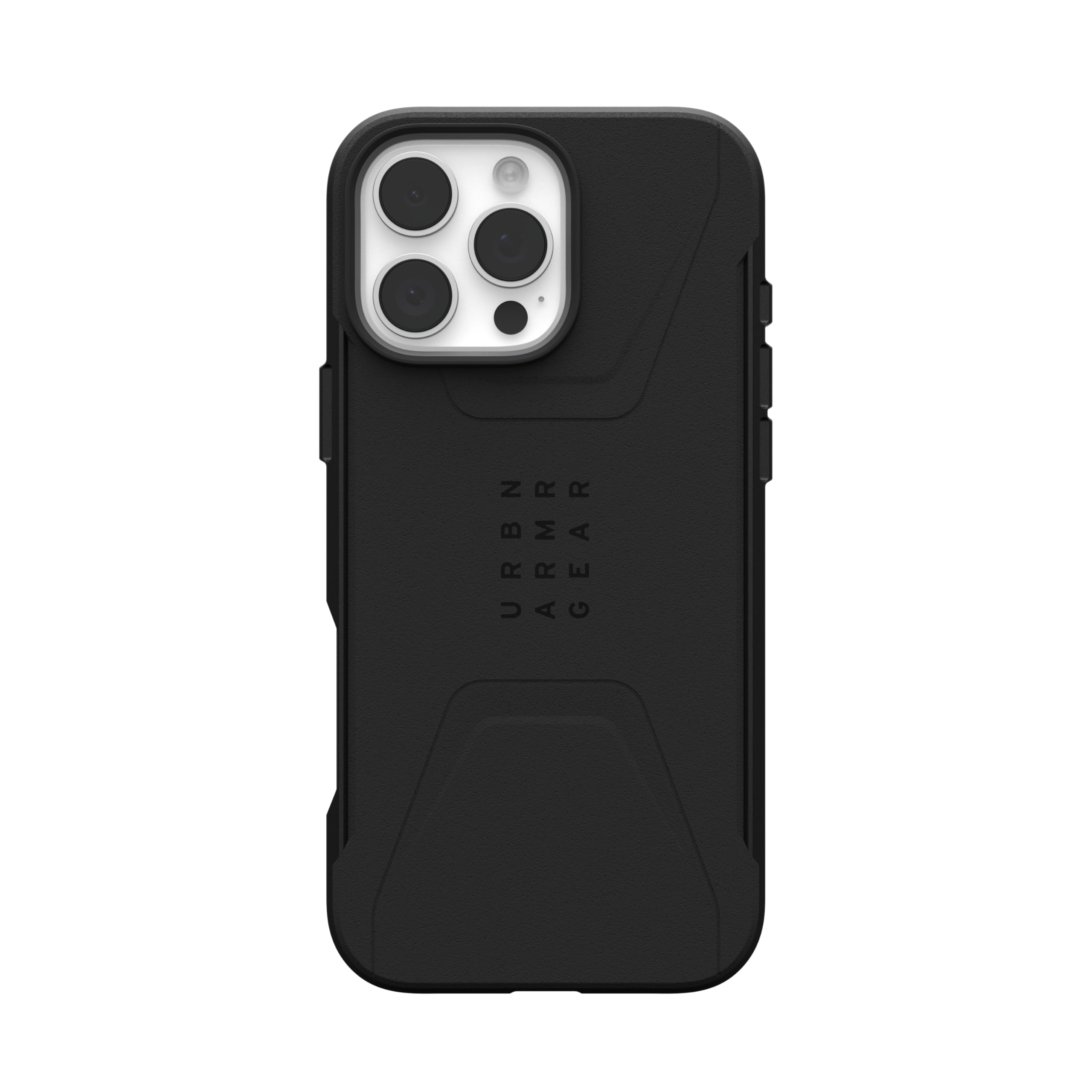 Urban Armor Gear Uag Civilian Cover protettiva progettata per iPhone 16 Pro Max da 6,9”, compatibile con MagSafe, robusta, sottile, elegante, antiurto, antiscivolo, ultra resistente, nero