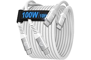 USBC to USBC Cable 10 ft 100W 5A USB-C Charger Cord
