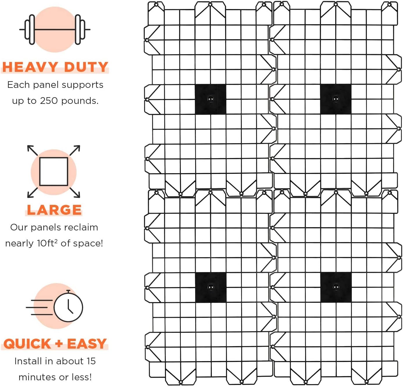 Buy Attic Dek Flooring Storage System, Walking Deck Pallet Boards for