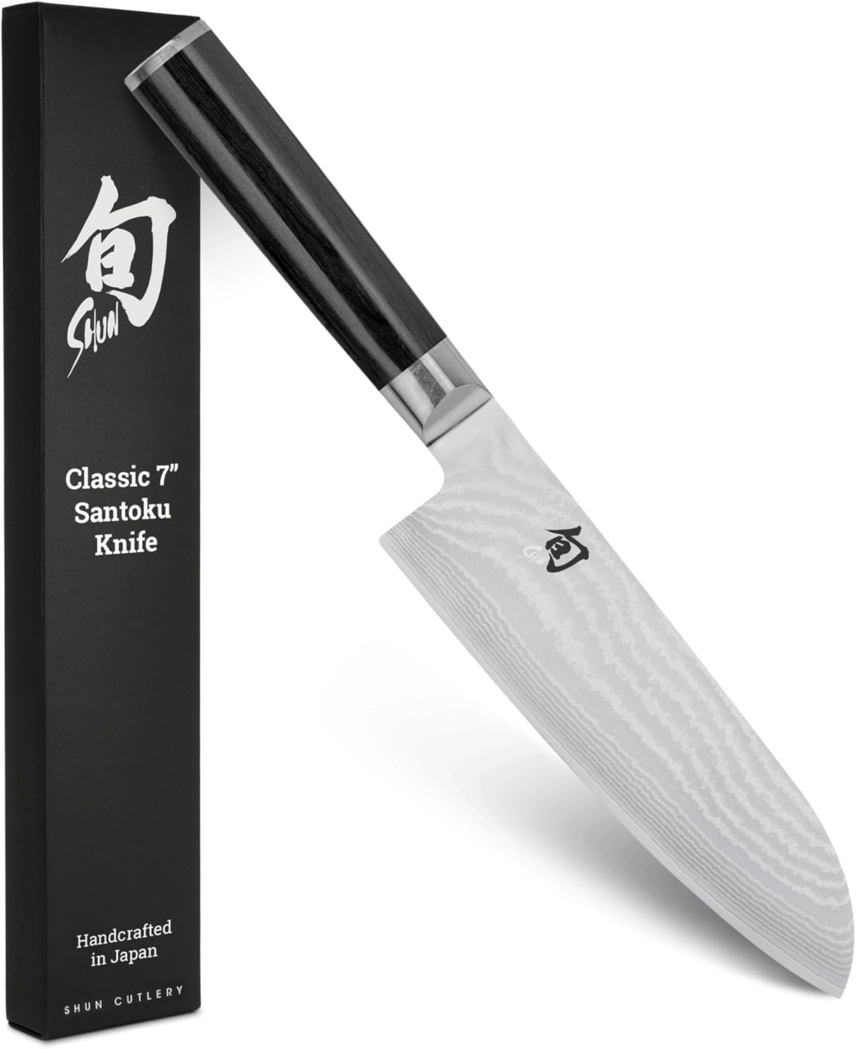 Shun Classic 7 inch Santoku Knife, Handcrafted in Japan, DM0702