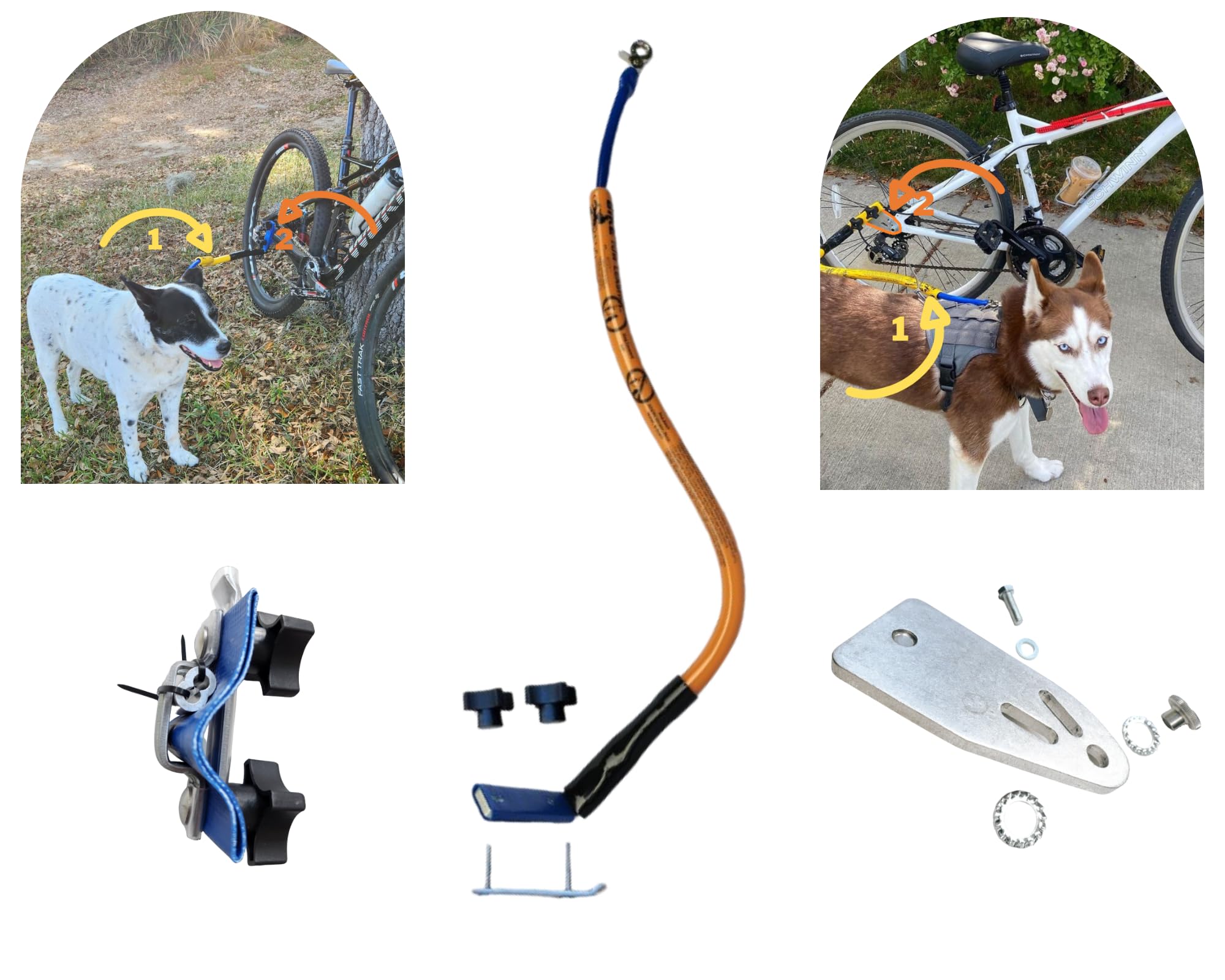 Bike Tow Leash (Orange)