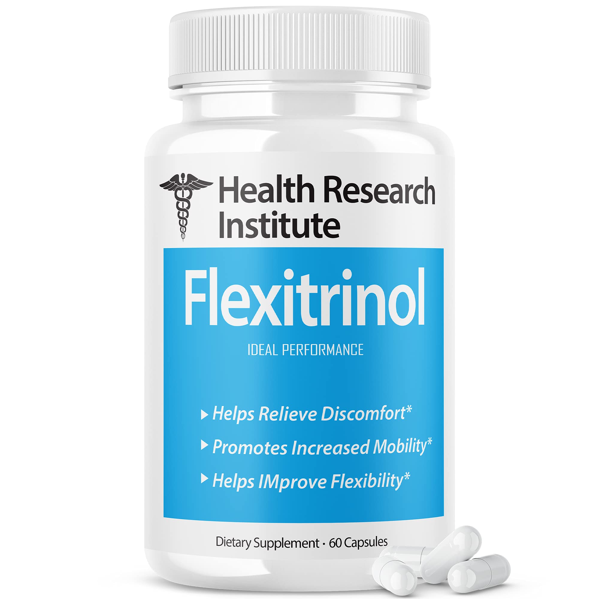 IDEAL PERFORMANCEFlexitrinol Joint Relief Supplement New Formula Support Health Research Institute (60 Capsules)