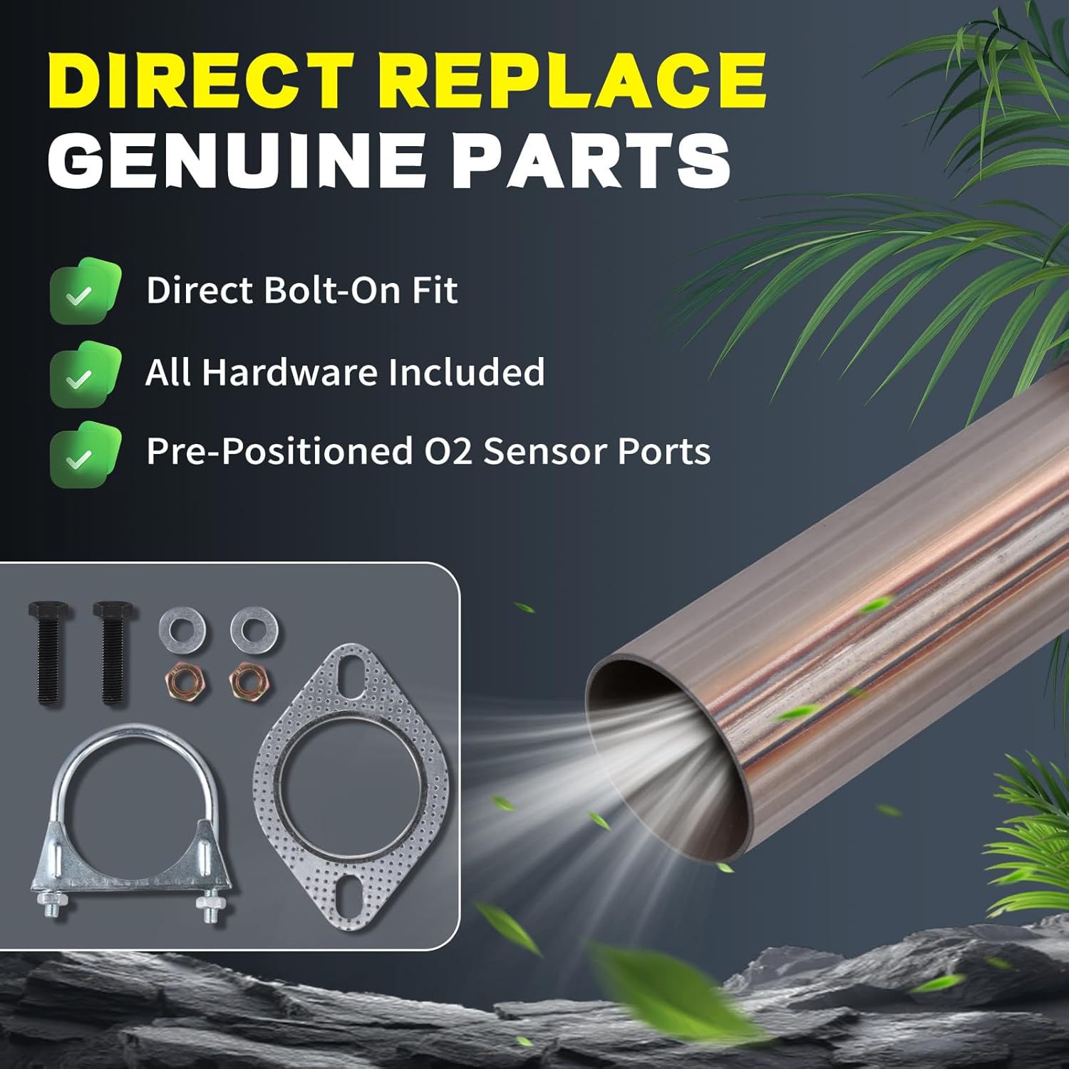 1.6L Catalytic Converter Compatible with 2012-2019 Kia Soul, 2012-2017 Kia Rio, 2012-2017 Hyundai Accent, Replaces 16681 286001R220 28600B2310 (EPA Compliant)