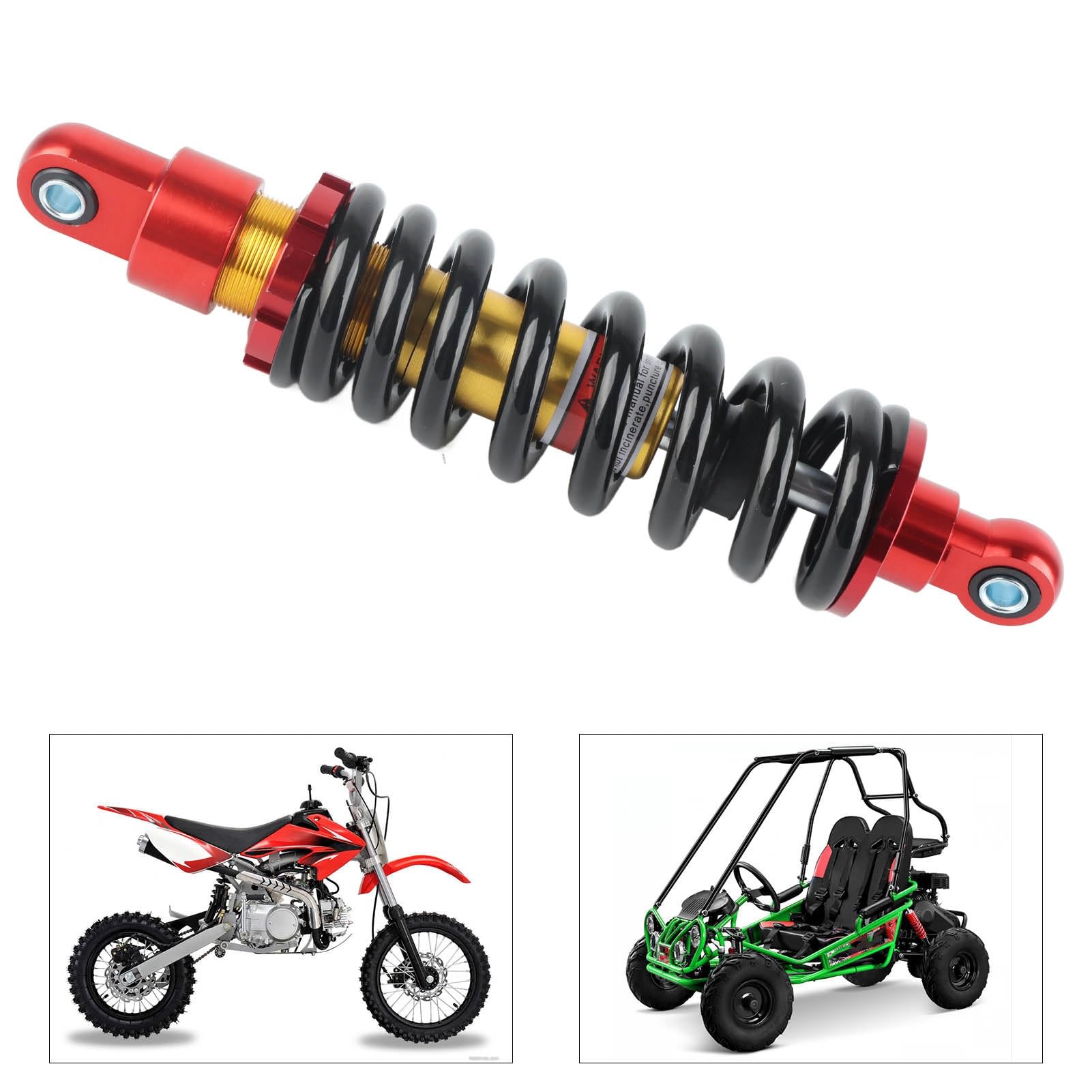 Amortyzator Tylny, Amortyzator Motocyklowy, Amortyzator Motocyklowy 295 Mm Amortyzator Tylnego Zawieszenia Do Dirt Pit Bike Atv Quad Gokarty