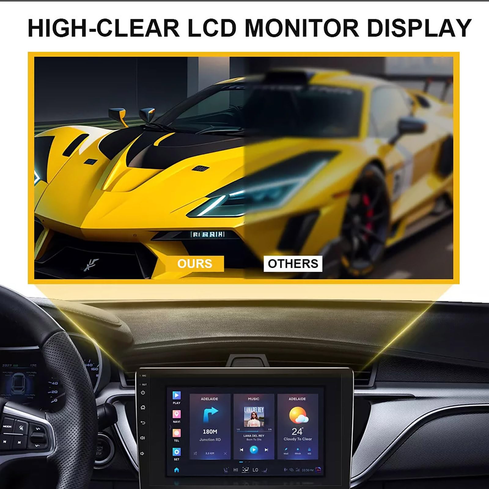 Autoreparatur-LCD-Monitor + Touchscreen für Chevrolet für GMC 2015–2018