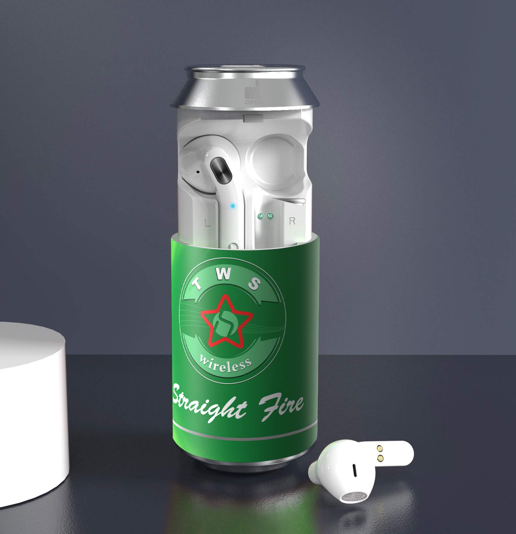 LEICKE Twin Mini słuchawki Pro SoundPod True-Wireless słuchawki douszne (IOS, Android, Bluetooth, wbudowany mikrofon, TWS) kreatywna stacja ładująca, kalendarz adwentowy do napełniania