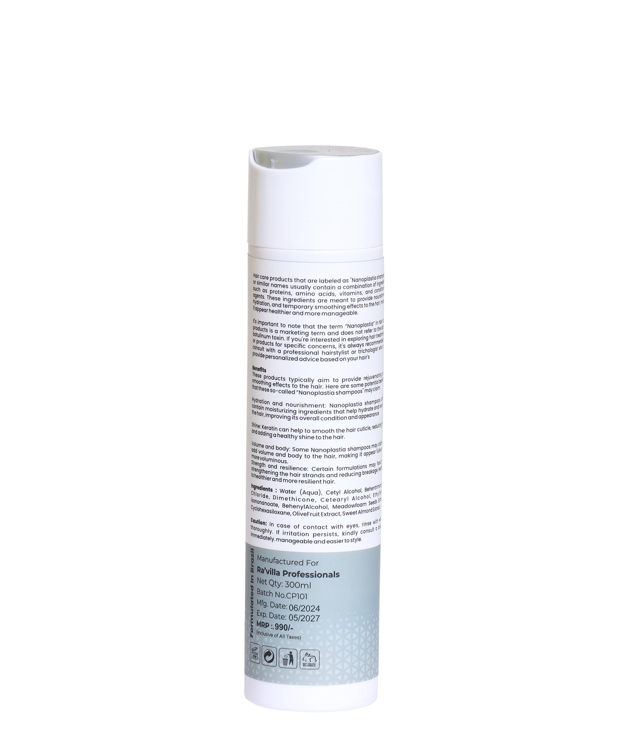 Ra'villa Nanoplastia Shampoo, Paraben Free, Sulphate Free, 300ml-image-10