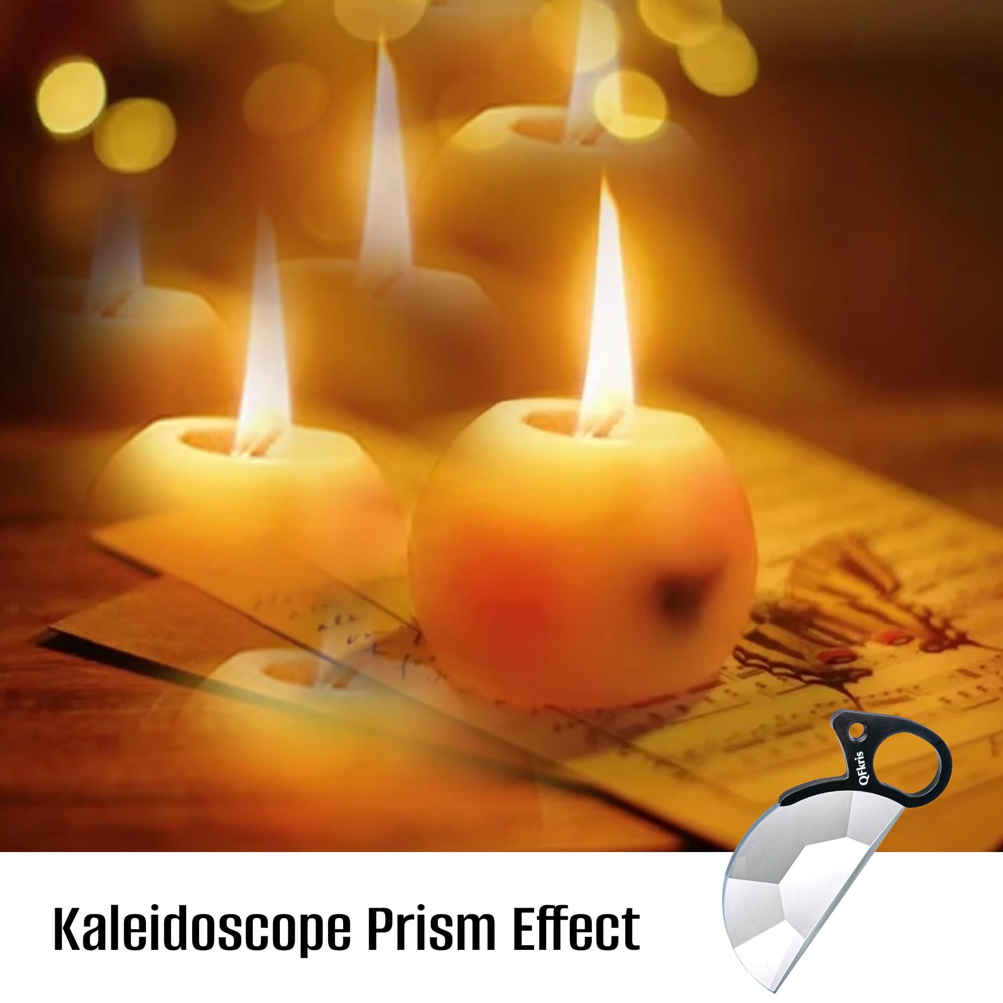 79mm Handheld Kaleidoscope Split Diopter Effects Filters Flexible Foreground Blur Optical Glass Prism Photography Accessories