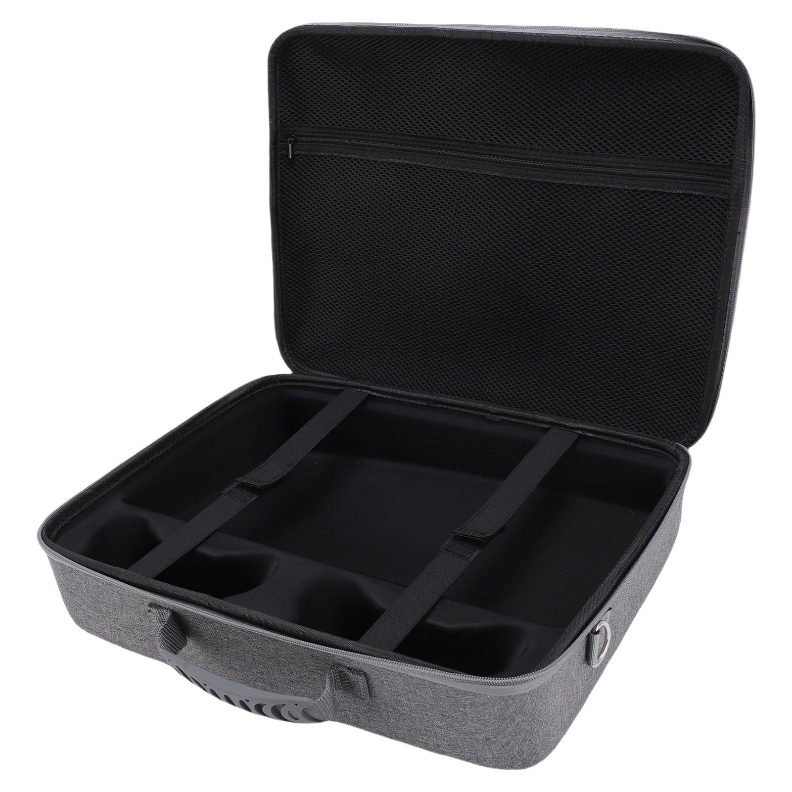 Demeras Estuche de Transporte para Consola Almacenamiento Compacto y Duradero para Controladores y Sistemas de Juego Pro Correa Ajustable Nylon EVA (Gris)