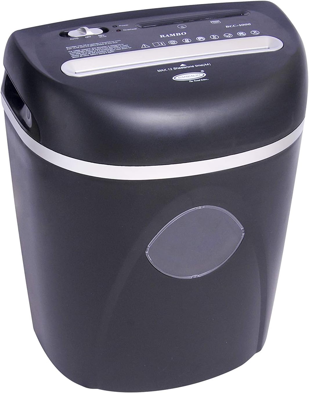 Bambalio 14 Sheets Cross Cut Credit Card/CD/DVD/Paper Shredder 1 Year Warranty (Low Noise) BCC-4000