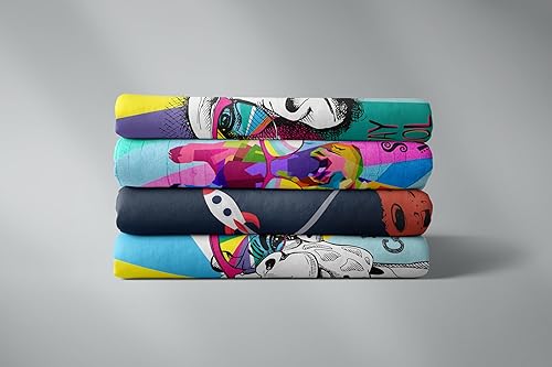 Miniatura 9 de Toalla de playa estampada - Pilas de algodón suave y absorbente y microfibra de secado rápido - 33x61 pulgadas - Moda de playa - Producto perfecto