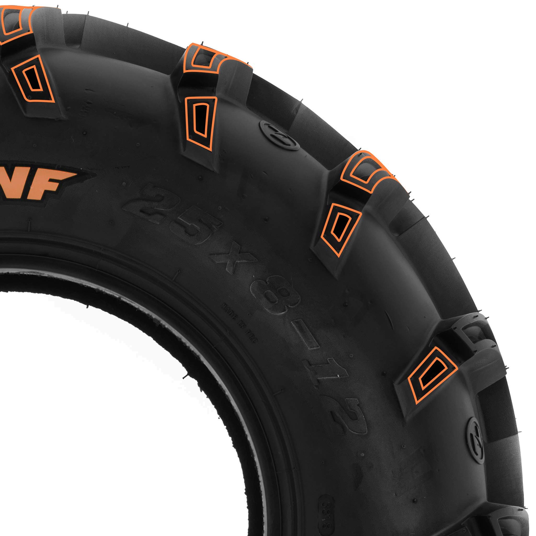 SunF A050 25 x 8-12 25 x 8 x 12 AT Barro y camino Quad ATV UTV SXS Neumáticos 6PR TL, juego de 2 unidades