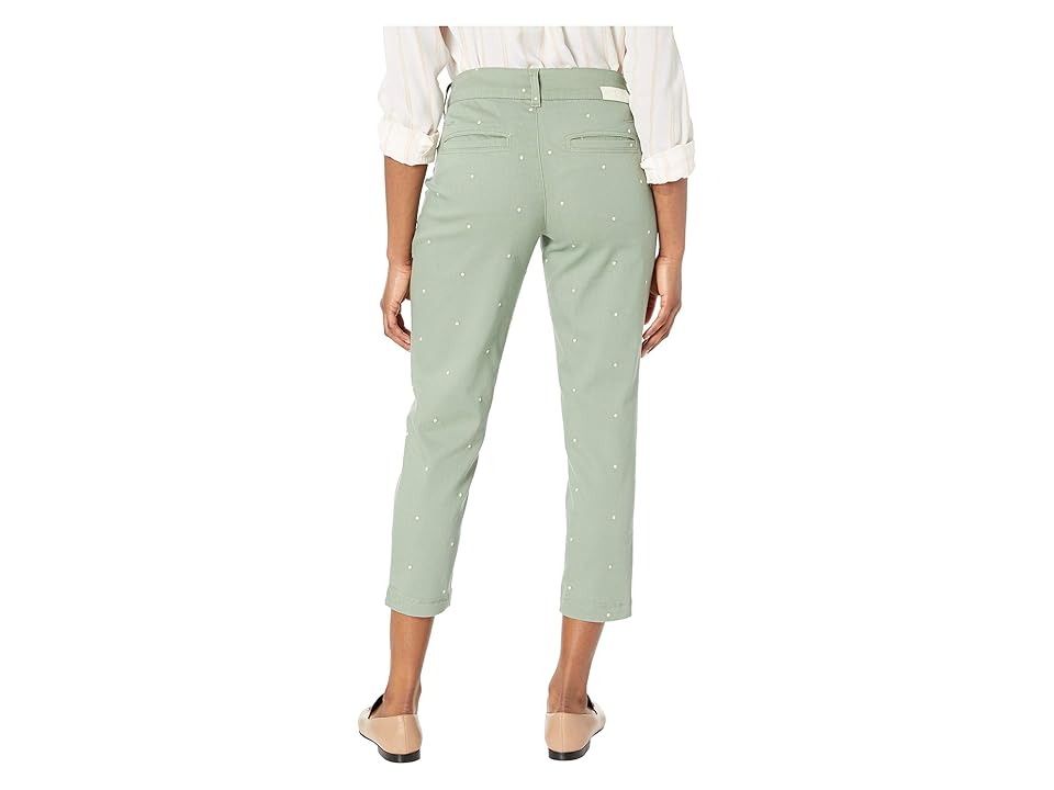 

Jag Jeans Petite Petite Flora Chino Crop (New Leaf Polka Dot) Women's Casual Pants, Green
