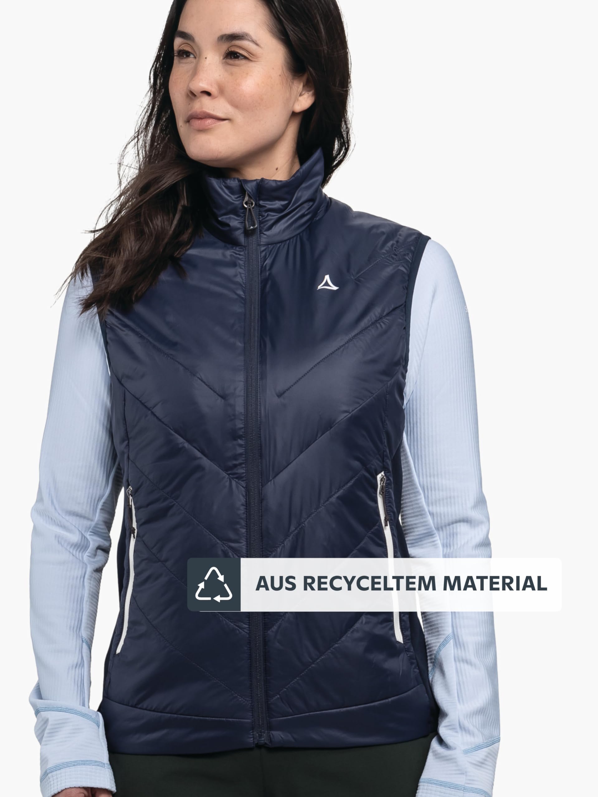 Schöffel Damen Hybrid Vt Style Cascata WMS windabweisende komprimierbare Funktionsweste gefütterte Outdoorweste recycelte Wattierung