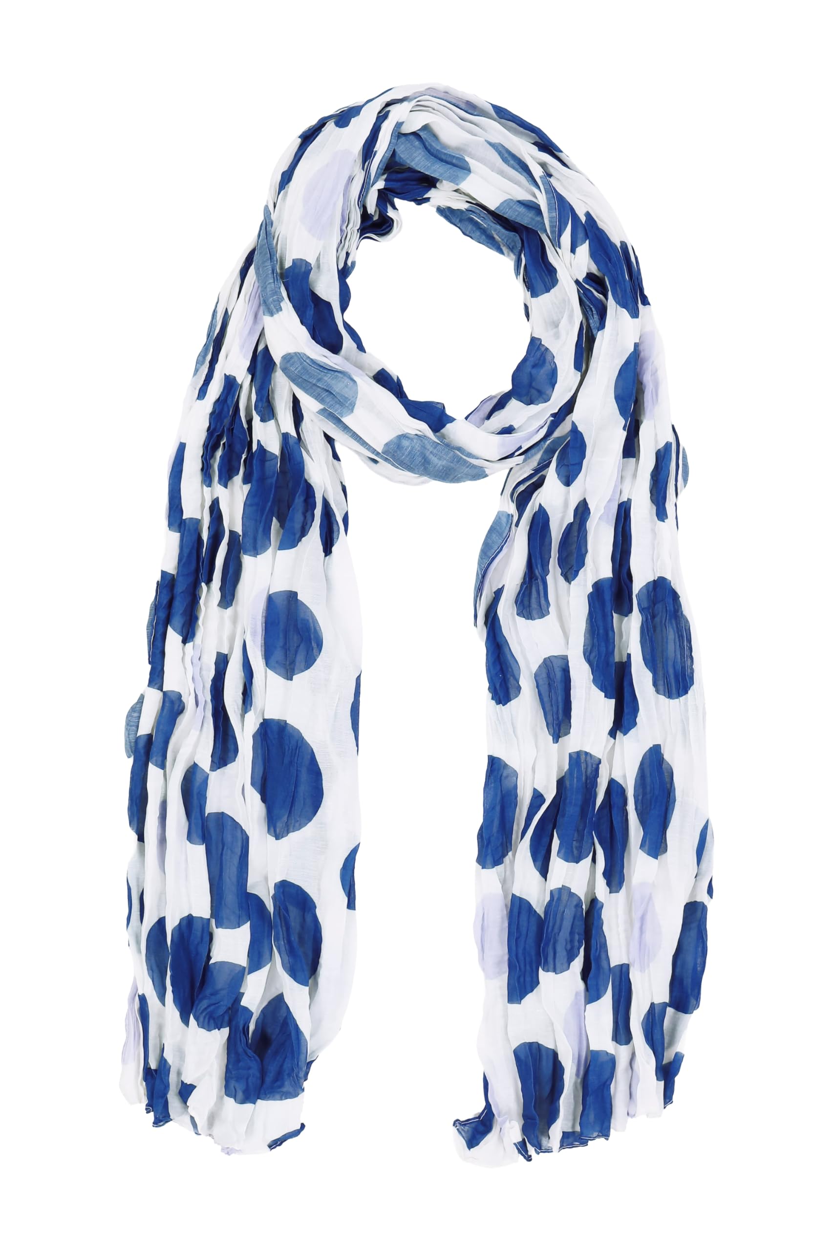 Ulla Popken Damen große Größen Übergrößen Plus Size Schal, Crash-Optik, Punkte 850456