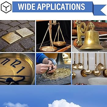 TA-VIGOR 1Pcs H62 Brass Sheet, 200mm X 200mm X 0.8mm Metal Sheet Brass