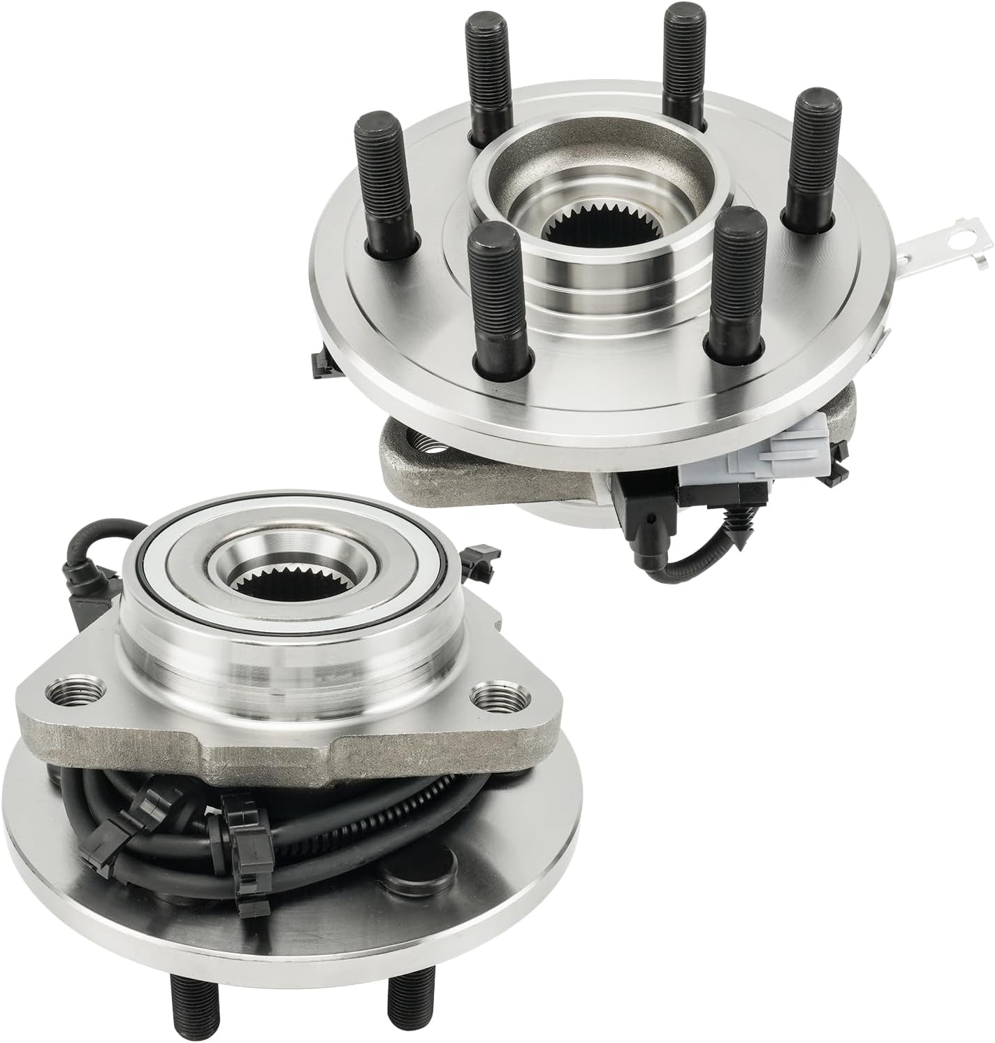 KAX 515008/515009 Front Wheel Bearing Compatible with Dodge Dakota 1997-2004 4WD, Dodge Durango 1998-2003 4WD, 4-Wheel ABS 2PCS