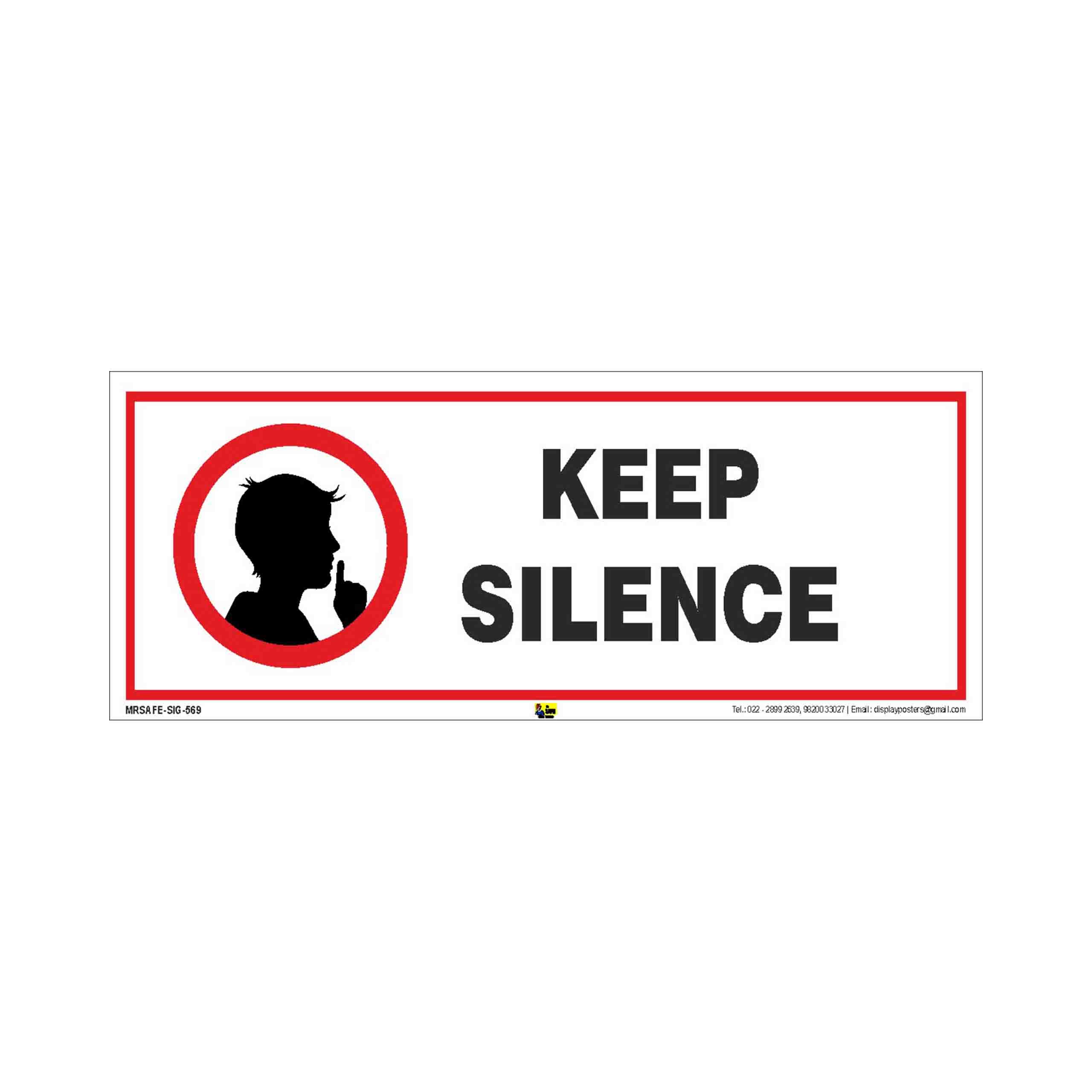 Mr. Safe - Keep Silence Sign PVC Sticker 12 Inch X 4 Inch (B07C4Y5VTP) Amazon Price History, Amazon Price Tracker