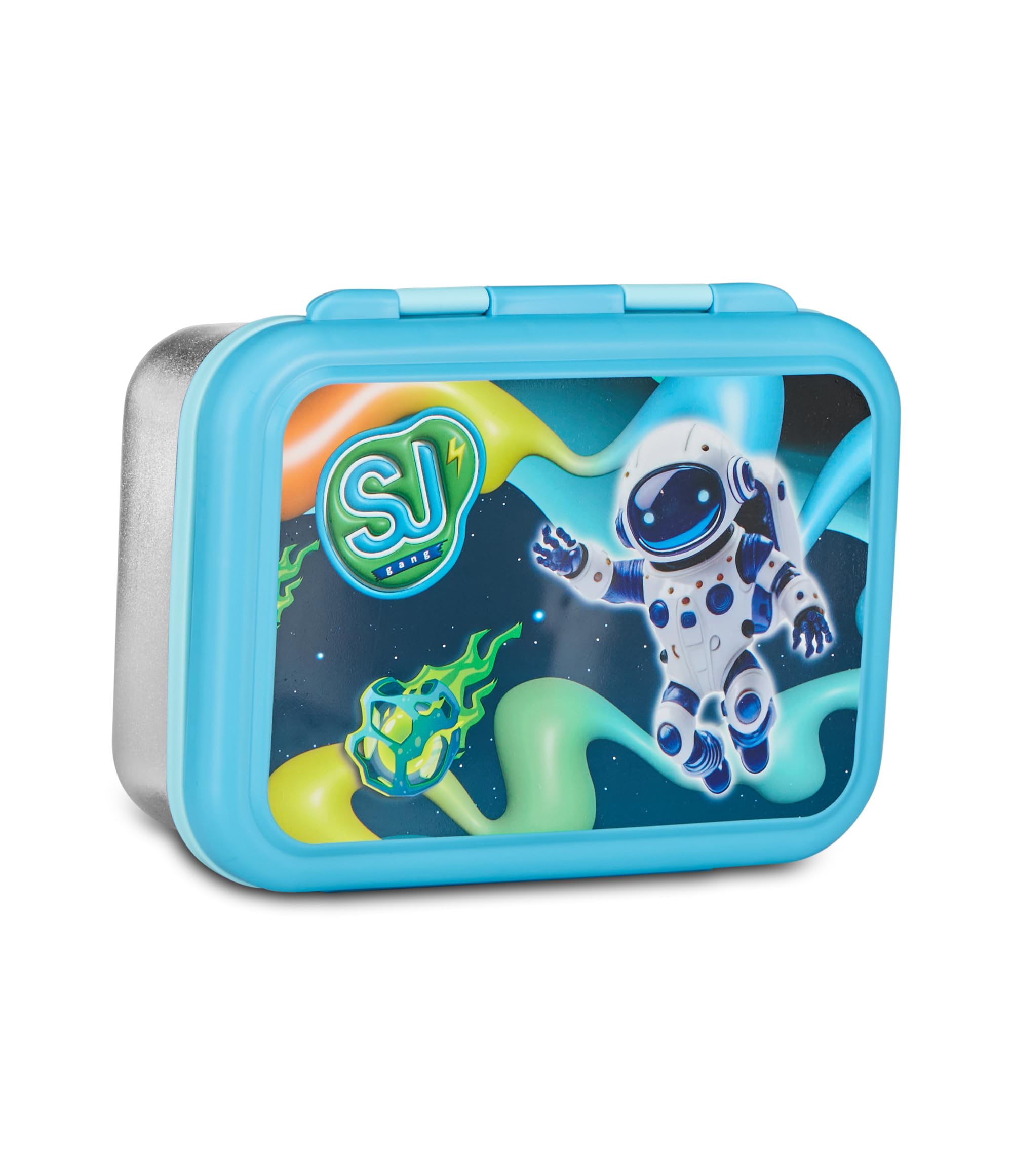 SJ Gang Style JAM Gang Lunch Box Green 850ml Snack Divider Easy to Open Heat Resistant Dishwasher Safe Kids School Travel Leisure