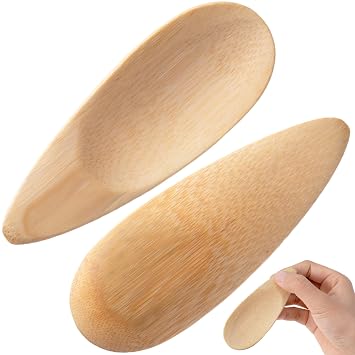 2PCS Deodorant Cream Applicators, Bamboo Face Mask Spatula Multi-functional Deodorant Applicators for Facial Mud, Cosmetic Mask